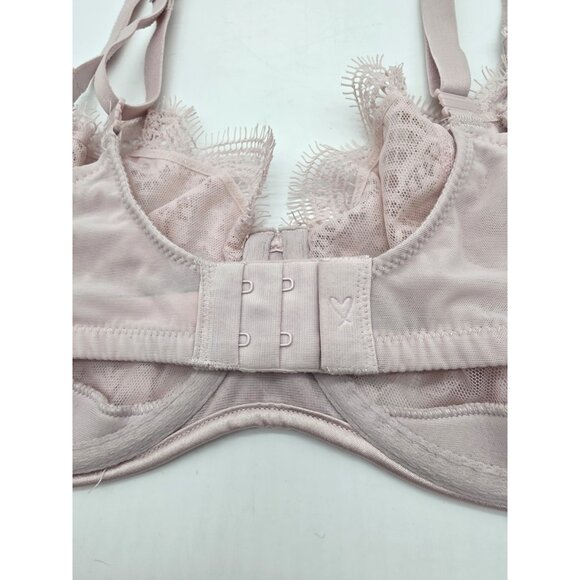 Victoria's Secret Bra Size 32DD Pink Lace Sequin Dream Angel Push-Up Underwire - Picture 7 of 11